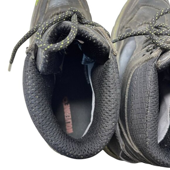 Wolverine w10484 Multishox Waterproof Steel Toe Black Work Boots Lace Up 12EW - Picture 8 of 10